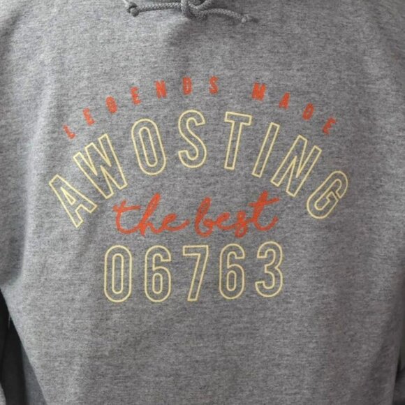 Camp Awosting Gray Hoodie Sweatshirt Legends Made Awosting The Best 06763 Large - Picture 2 of 8